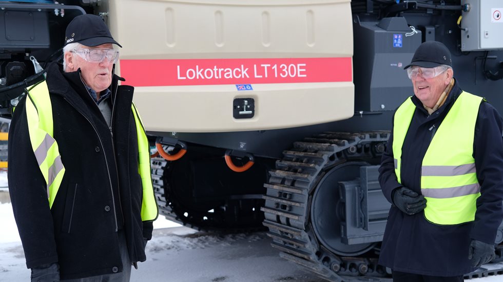 Jouko Suominen and Pentti Pietilä were key figures in the development of the Lokotrack crusher 40 years ago.