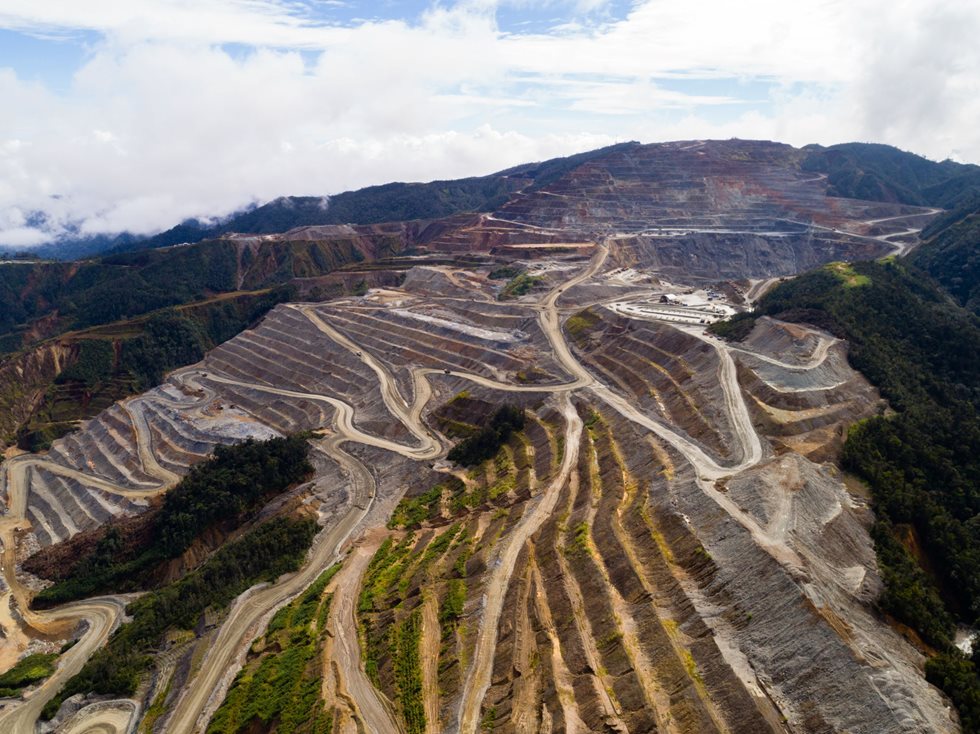 The Kaveroi pit at the Hidden Valley gold mine.