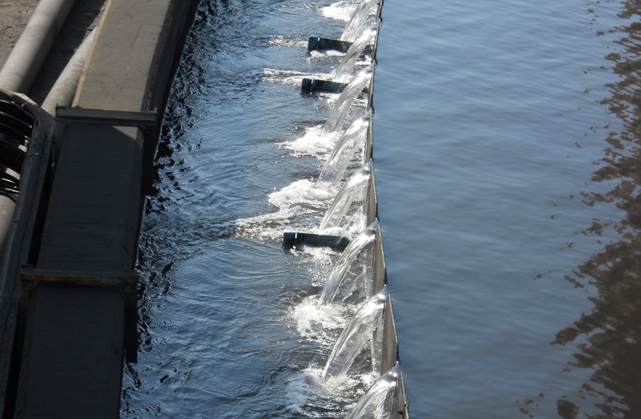 Retrofitted 70m Thickener Overflow.