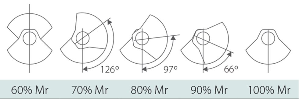 Eine umfassende Grafik zur Einstellung des Vibrationsmechanismus der Serie V-100