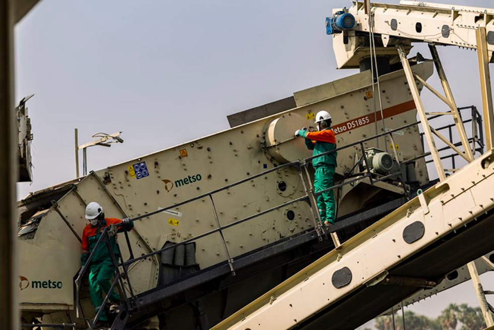 Metso equipment at  Kosma quarry 