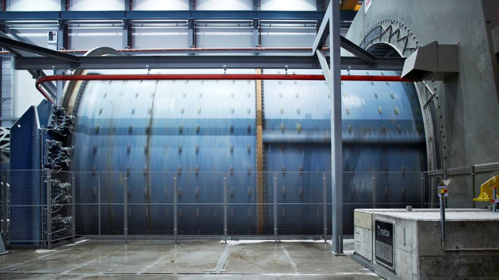 Grinding mill at Boliden, Aitik in Sweden 