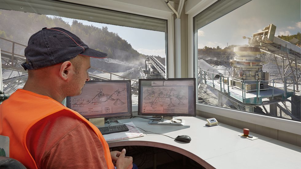 A automação da britagem e o melhor o controle da operação.