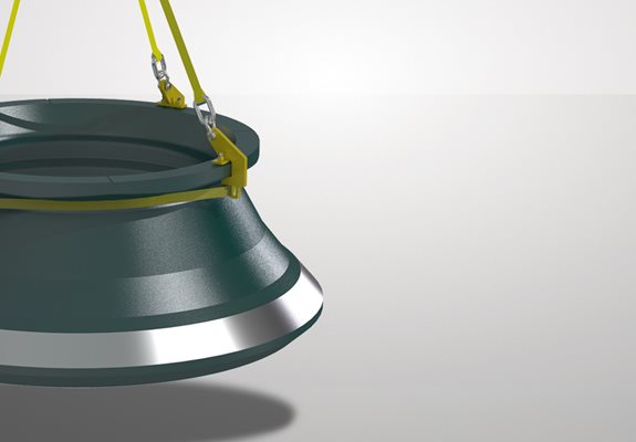 Lifting tool for cone crusher wear part