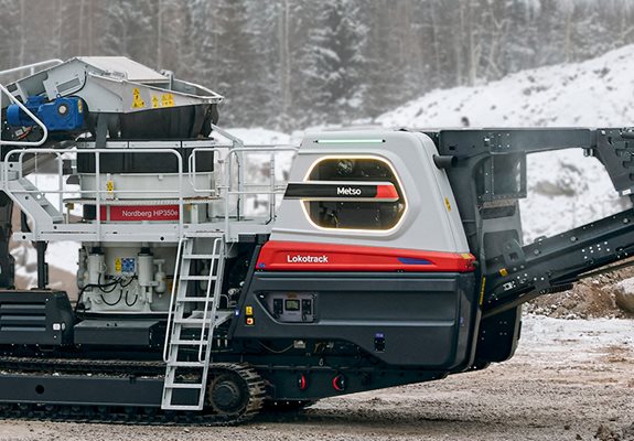 LT350C diesel-sähkökäyttöinen mobiilikartiomurskain