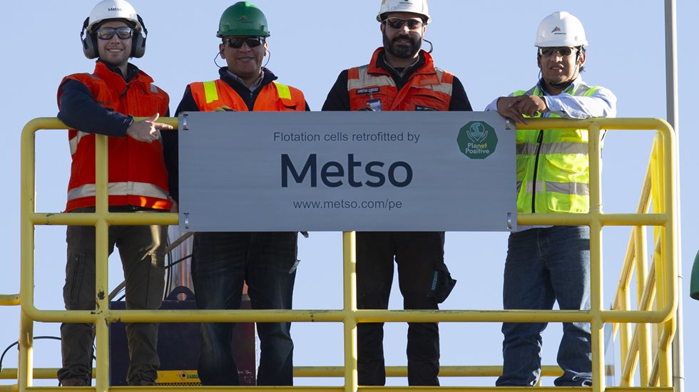 Flotation cells retrofitted by Metso at Antapaccay Copper Mine
