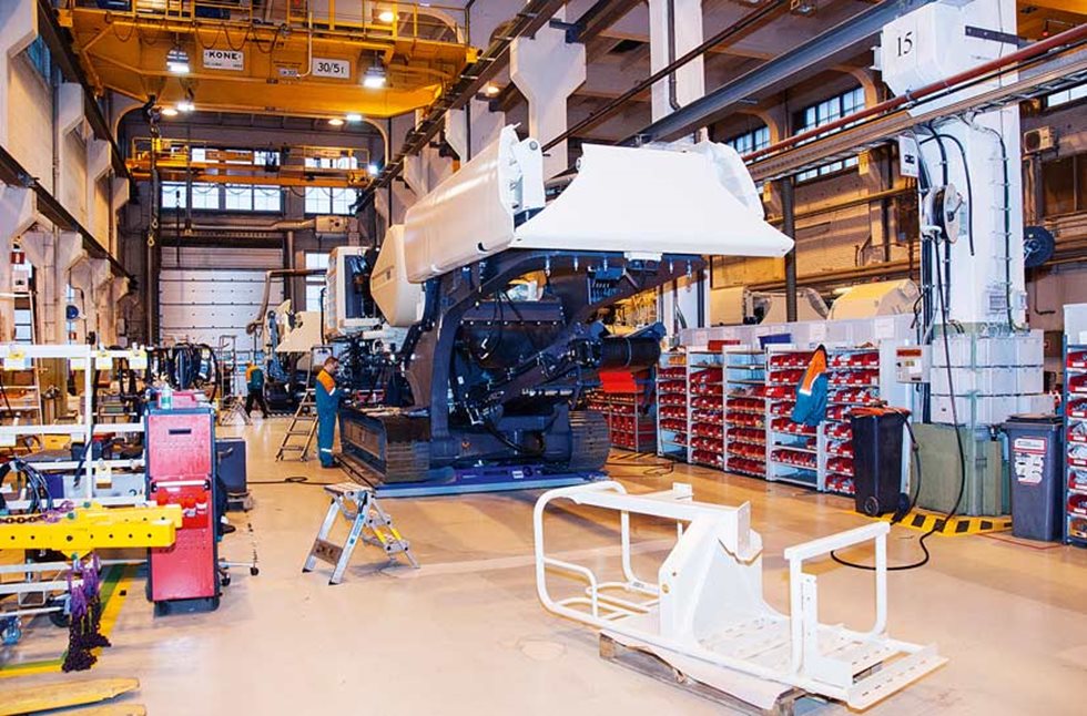 In dieser schnellen Produktionslinie kann ein Standard-Brecher innerhalb von zwei Tagen aufgebaut werden.