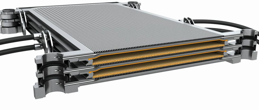 Detalle de las placas del Plate Pack del filtro Metso Outotec Larox PF