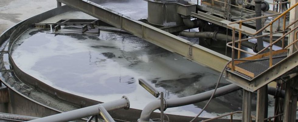 20m concentrate thickener after upgrade.