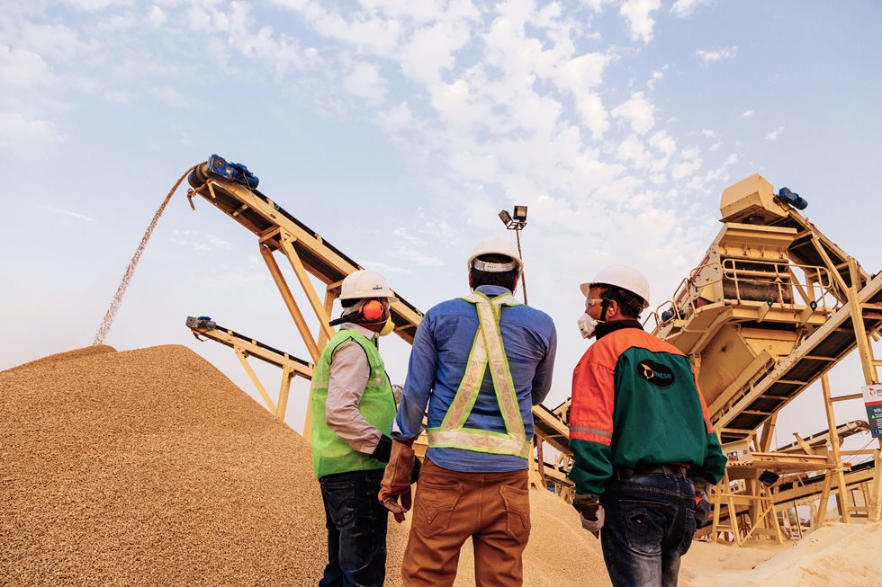 O mercado para areia é realmente muito amplo.