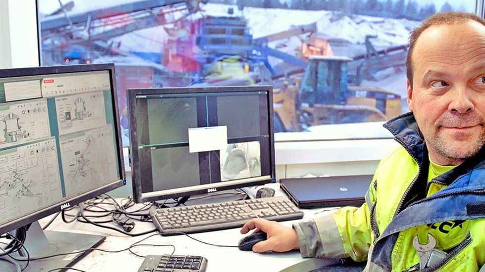 NCC Roads anläggning med trestegsproduktion består av käftkross och två konkrossar.