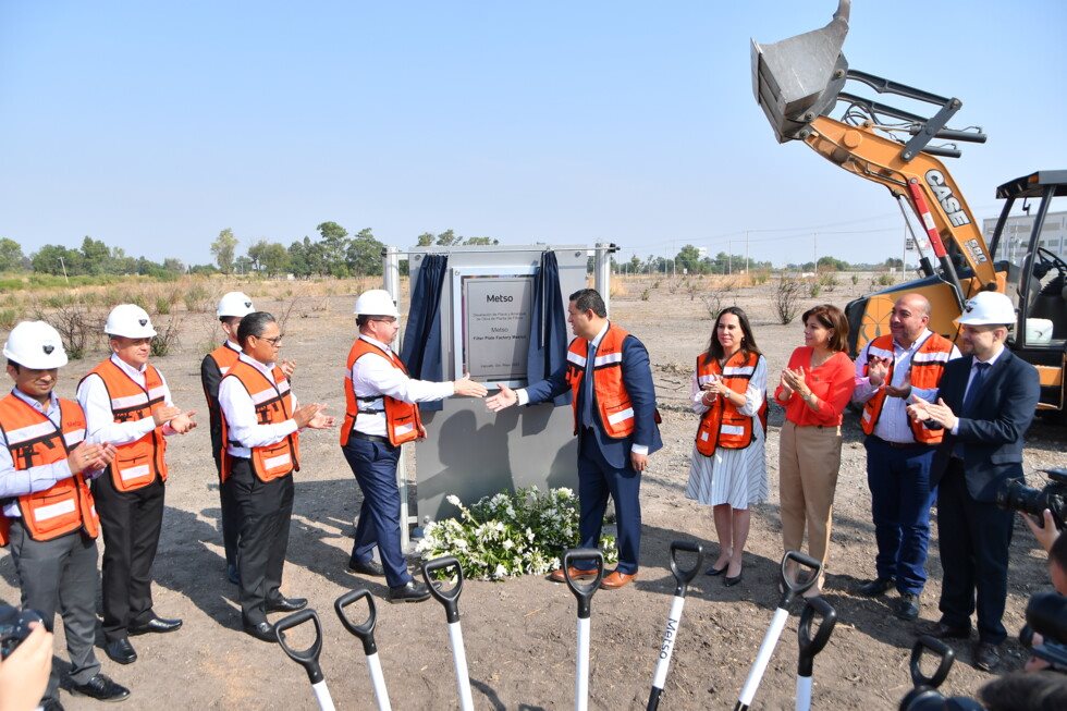 Metso broke ground on its first polymer filter plate factory globally, in Irapuato, Mexico, on May 26th, 2023