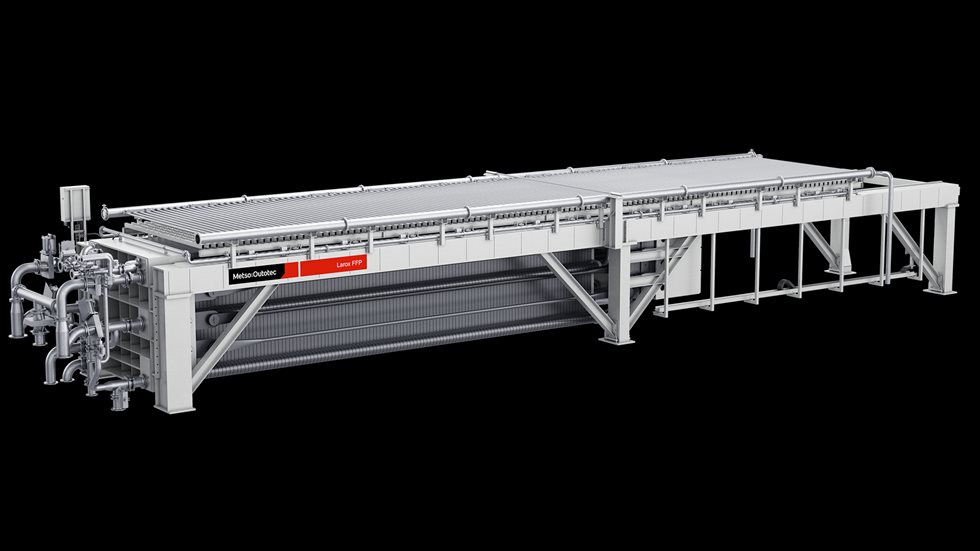 Larox FFP3716 filter with pack closed.