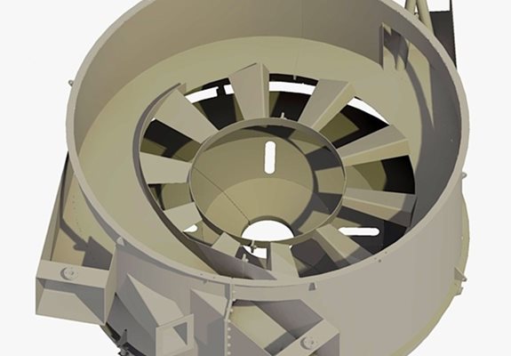 Vane feedwell del espesador