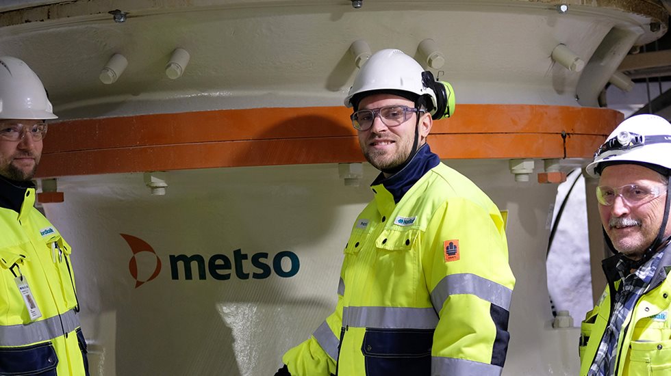 Metson toiseksi suurimman GP-sarjan välimurskaimen läpi kulkee kaivoksella vuosittain runsaan miljoonan tonnin syötemäärät.