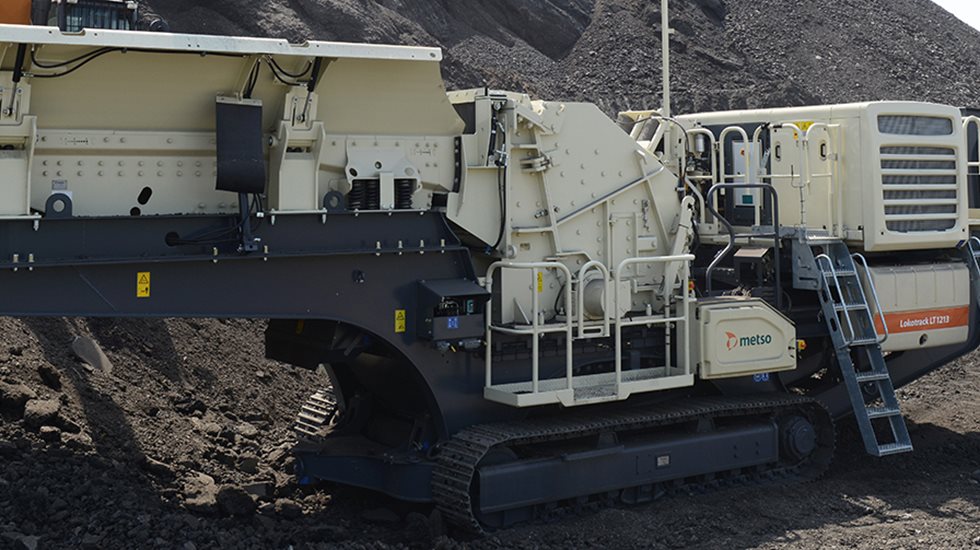 Metso's Lokotrack LT1213 at Bierbrauer site