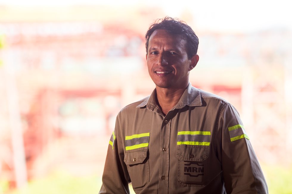 Foto do gerente do departamento de manutenção mecânica e industrial da MRN