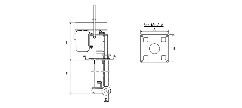 Selección de la bomba de flujo inducido vertical Sala ST.