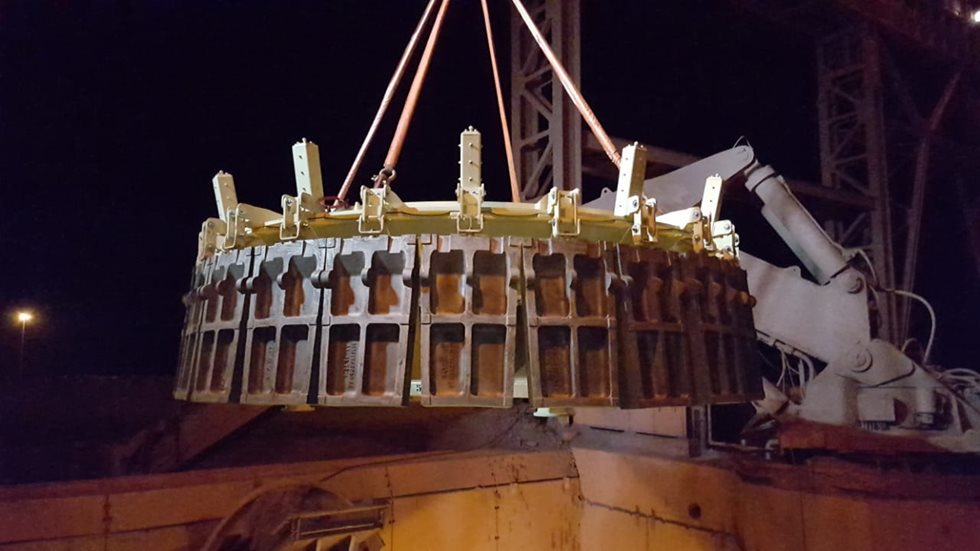 Concave carousel at Kolomela mine
