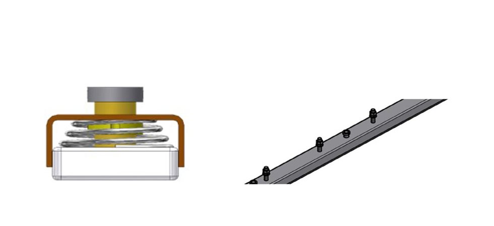 Slide bar  (left) and  Slide rail (right)