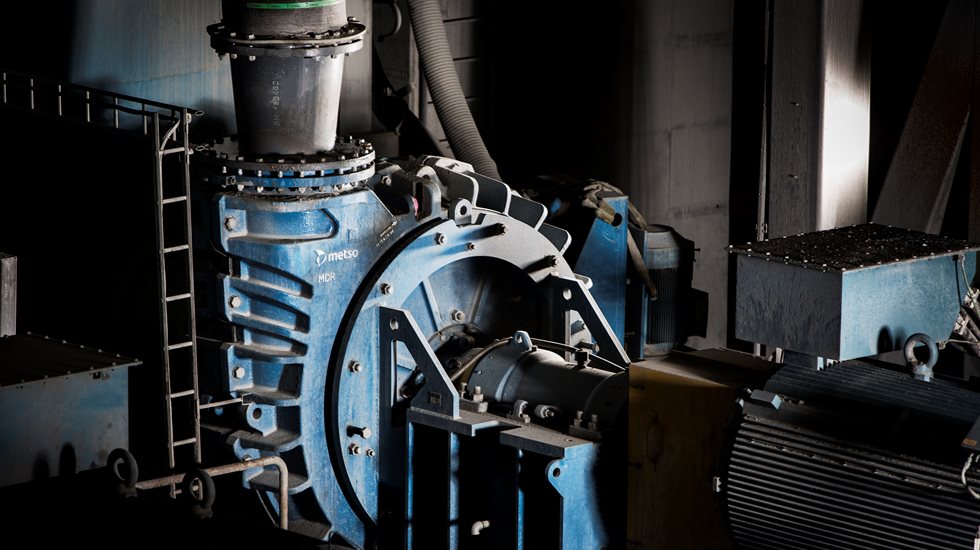 Metso MD pumps in operation in a mining site.
