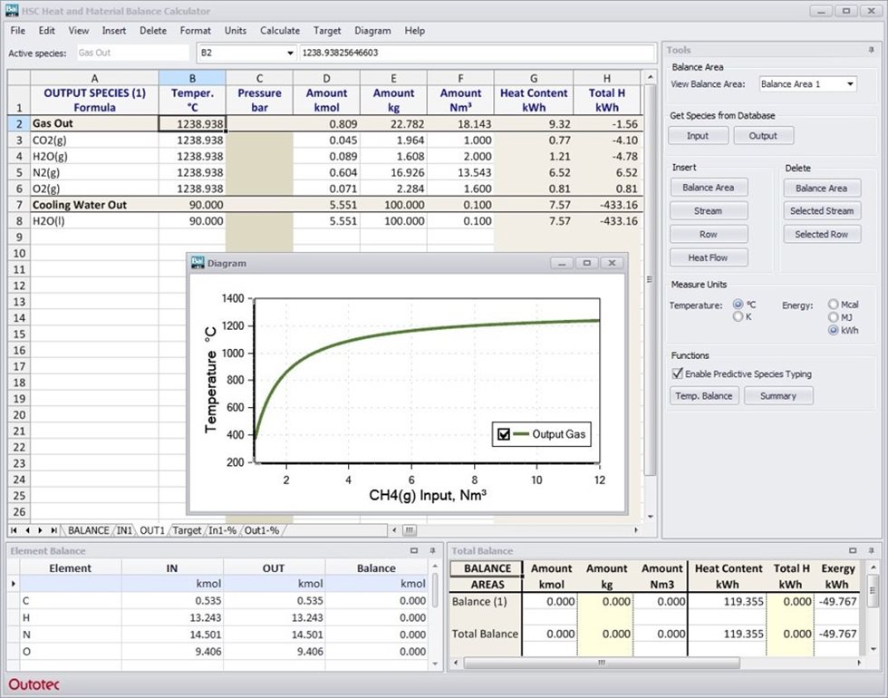 Heat and Material Balances Module