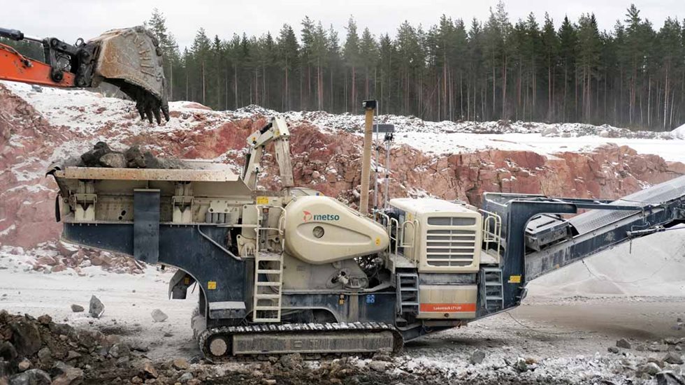 Esimurskaimena toimivalla LT120-leukalaitoksella on hakattu kiveä jo yli 8000 tunnin verran.
