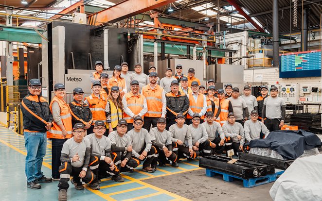 Visita de Sami Takaluoma, CEO y Presidente Global de Metso a la fábrica de revestimientos de Metso en Perú