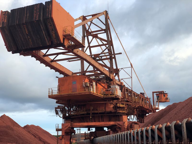 Mining equipment at the MRN mine