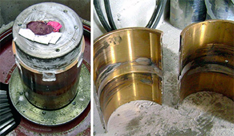 Bushing that is stuck to the main shaft of the equipment