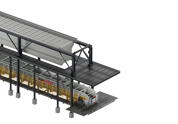 Filter discharge feeders