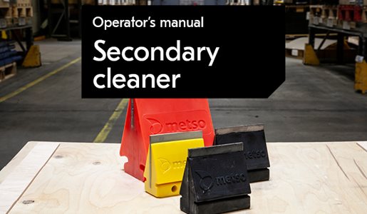 "Metso secondary cleaner operator's manual"