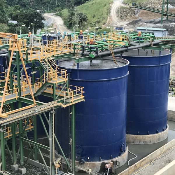 The Runruno ASTER is both the largest ASTER circuit to date with a capacity of 5000 m3/day, and the first ASTER™ application treating a diluted feed slurry containing ~ 4 to 6 % solids.