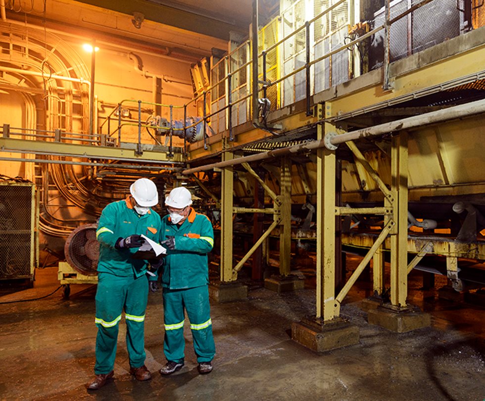 Inside the Nkomati Nickel Mine plant