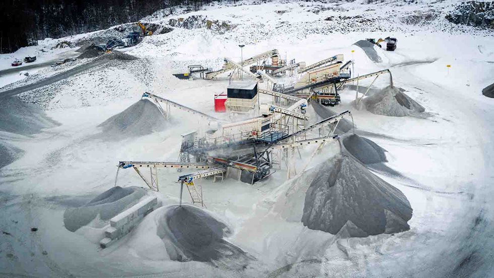 The site is operational also in harsh weather conditions.