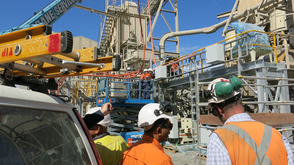 Boral Project Manager Santanu Ghosal overseas cable installation for the new crushers at the Linwood quarry