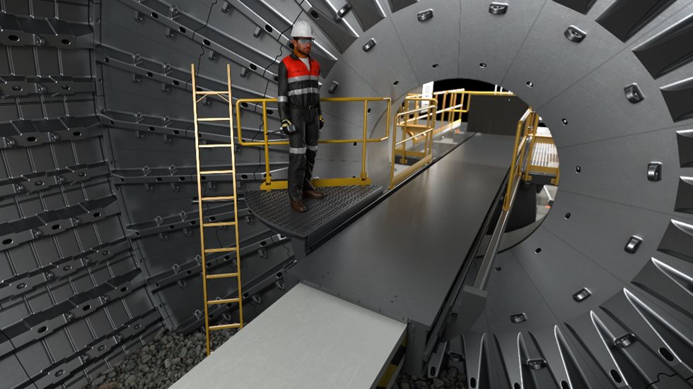 Charge access platform erected.