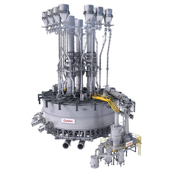 Planta de fundición en baño de escoria abierto