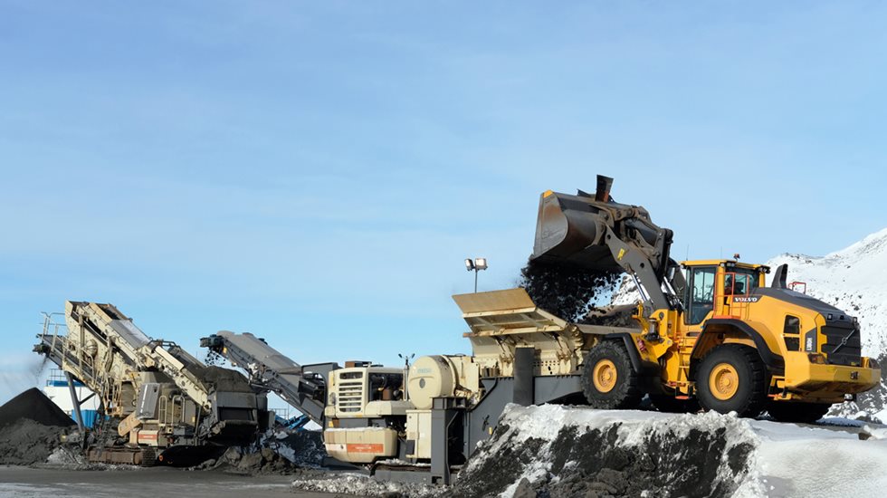 Lokotracks at Steypustödin quarry