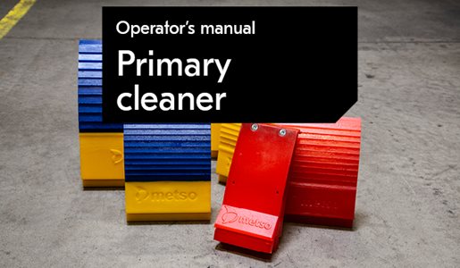 "Metso primary cleaner operator's manual"