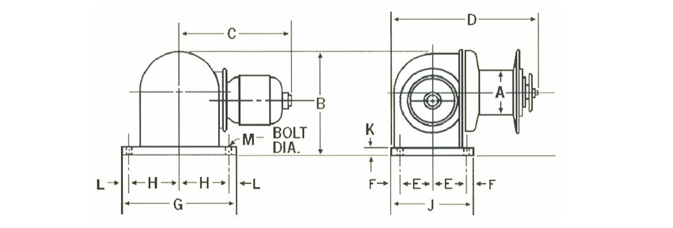 Horizontal drum dimensions