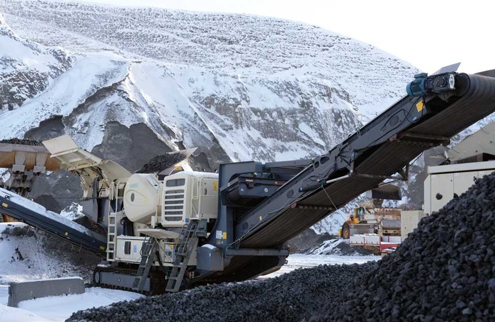 Lokotrack at Steypustödin quarry