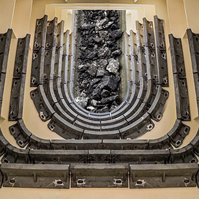 Wearback™ transfer chutes