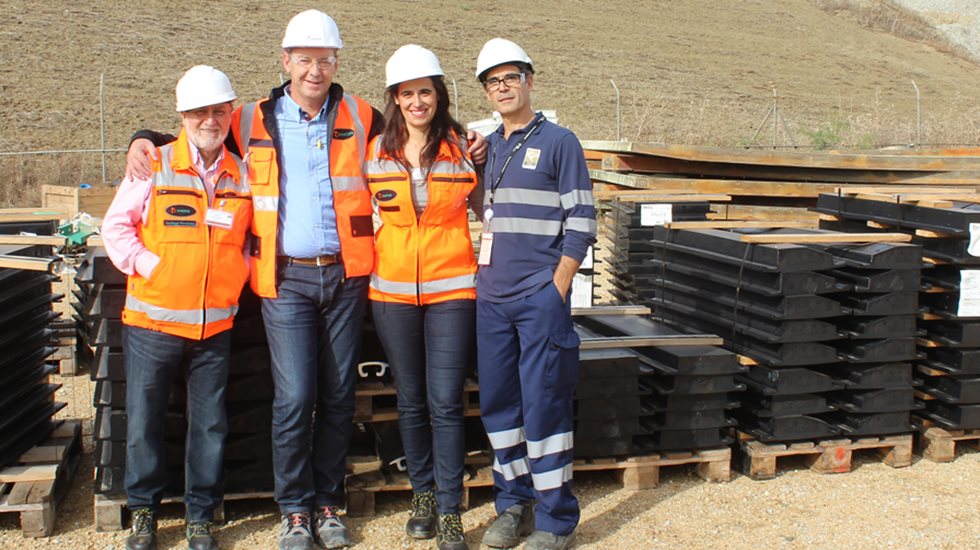 Four employees at Cobre Las Cruces