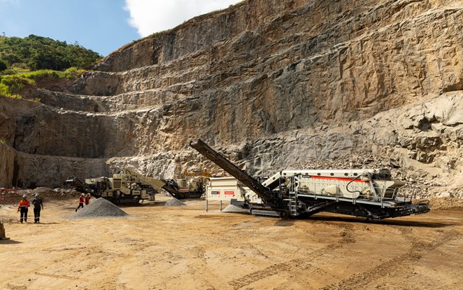 Equipamentos Metso em operação