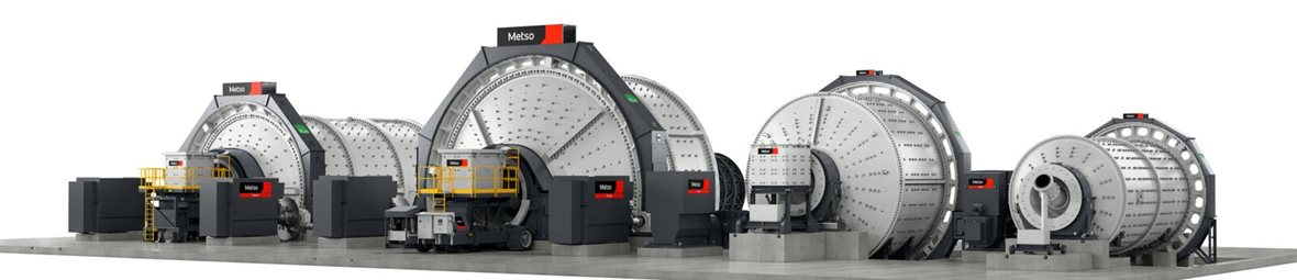 Metso four grinding mills