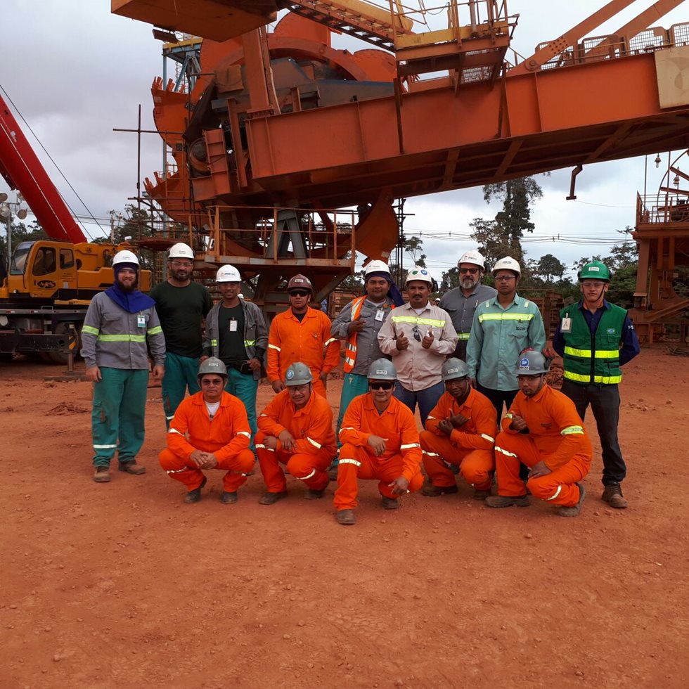 Equipe de serviços Metso Outotec