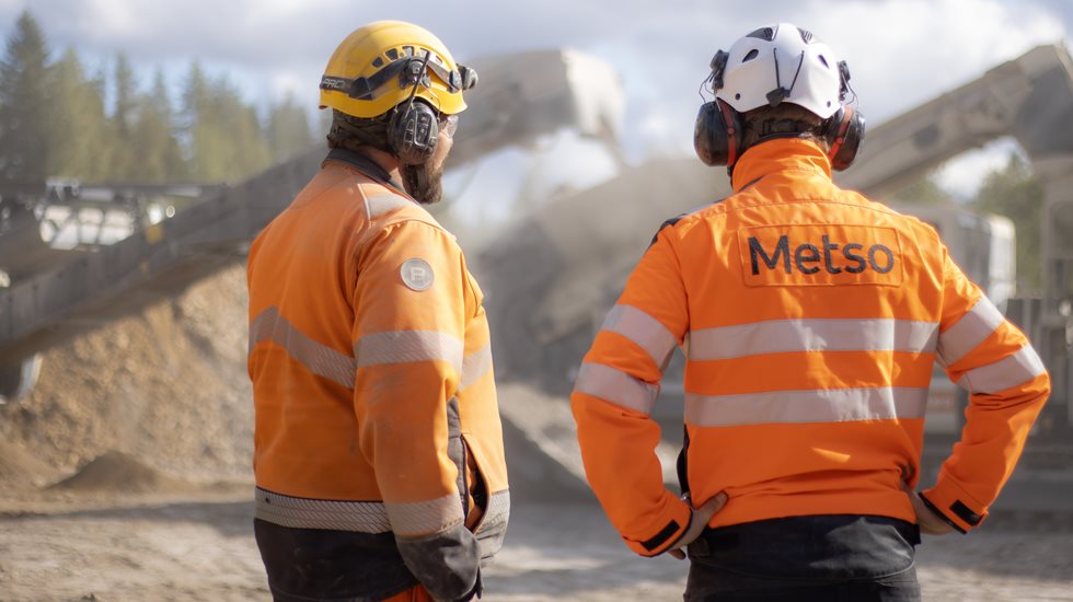Metso technical trainers team supporting quarry and aggregates operations.