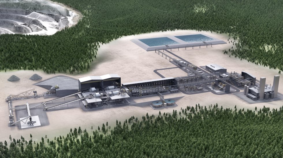 Planta de processamento de ouro