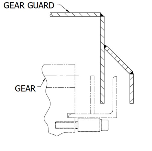 Labyrinth mud guard design with deflector